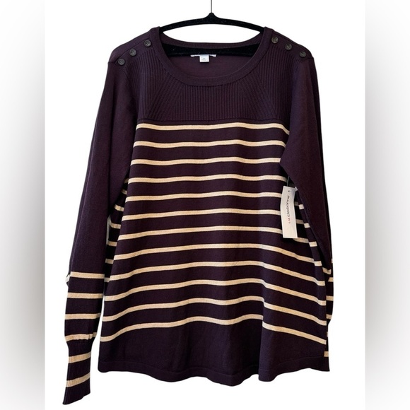 Liz Claiborne Crew Neck Pullover Sweater 0X - Picture 1 of 8